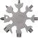 Multiherramienta Task de acero inoxidable con 8 funciones Plateado detalle 2