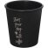 Vaso Americano Piccolo 100ml en plástico PP reciclable Negro intenso detalle 4