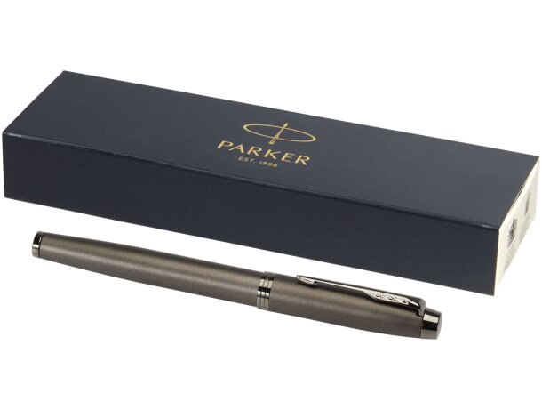 Rollerball Parker IM metal con cartucho líquido y estuche Burdeos detalle 20