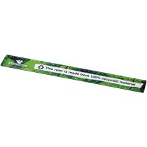 Regla Terran 30 cm plástico reciclado negro