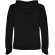 Sudadera con capucha para mujer Urban Roly Negro intenso/gris jaspeado detalle 12