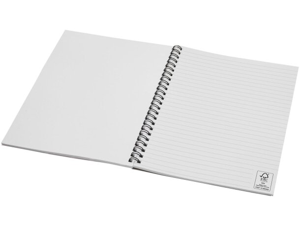 Cuaderno espiral A5 Desk-Mate papel reciclado 50 hojas Blanco marfil detalle 6