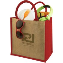 Bolsa tote Chennai yute natural forro laminado