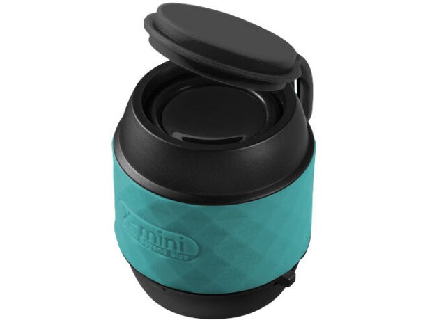Mini altavoz ligero con bluetooth personalizado azul aqua Mini altavoz ligero con bluetooth personalizado azul aqua