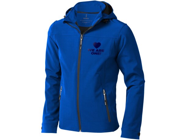 Chaqueta softshell de hombre Langley impermeable transpirable Azul detalle 12