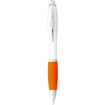 Bolígrafo Nash ABS blanco empuñadura color clic