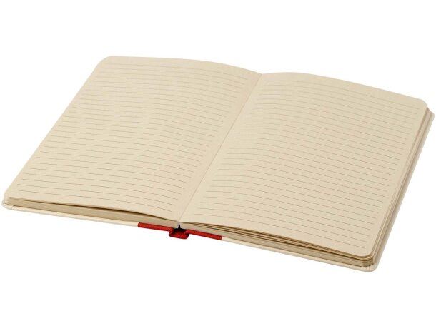 Libreta tapa dura A5 Liliana en rPET y papel caña de azúcar detalle 4