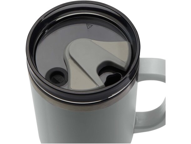 Vaso térmico con pajita Melbourne 1200ml acero reciclado Gris detalle 17