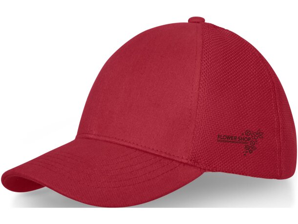 Gorra de camionero estilo panel 6 - modelo moderno y cómodo Rojo detalle 5