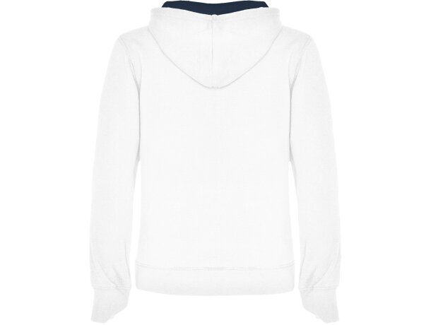 Sudadera con capucha para mujer Urban Roly Blanco/azul marino detalle 72