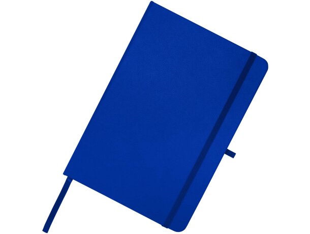 Libreta A5 Teak con tapa dura de tacto suave reciclado Azul real detalle 30