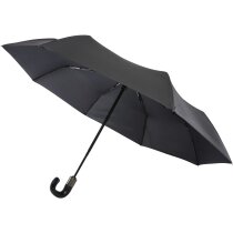 Paraguas plegable de 21 con apertura/cierre automático y mango curvo Montebello personalizado