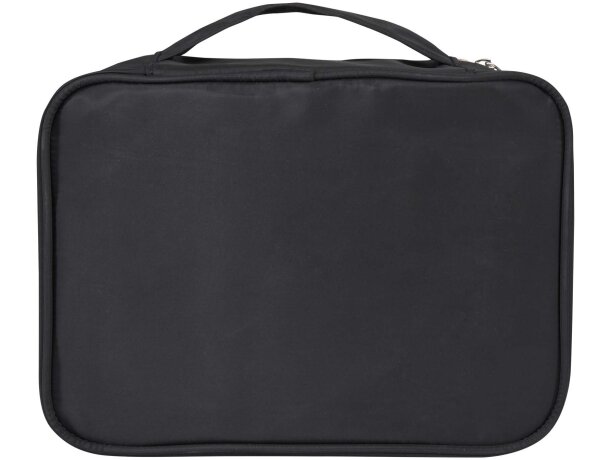 Organizador maquillaje Muse en poliéster reciclado certificado Negro intenso detalle 2