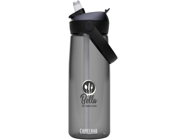 Botella 750ml Tritan Renew CamelBak Thrive Flip con pajita Carbón detalle 1