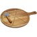 Set para pizza Timberito con tabla y cortador de acacia Madera detalle 1