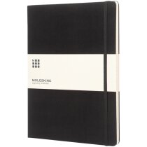 Libreta tapa dura XL rayada Classic negra