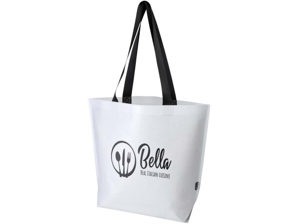 Bolsa tote Duo 30 litros plástico reciclado certificado GRS Blanco detalle 1