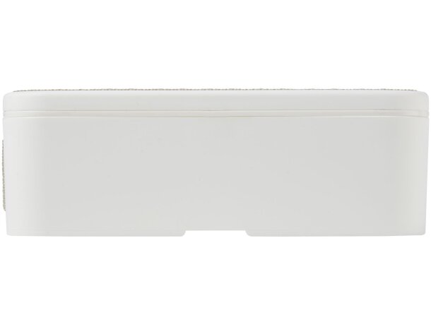 Fiambrera MIYO 700ml con banda PET reciclado Blanco/gris piedra detalle 17