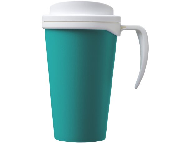 Americano® Vaso térmico grande de 350 ml Azul aqua/blanco detalle 13