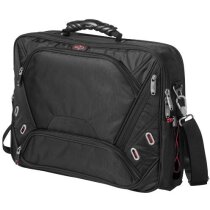 Maletín de nylon y neopreno para portátil de 17" personalizado negro intenso Maletín de nylon y neopreno para portátil de 17" personalizado negro intenso