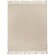 Manta sostenible Ivy de mohair y RPET con certificación GRS Beige detalle 4