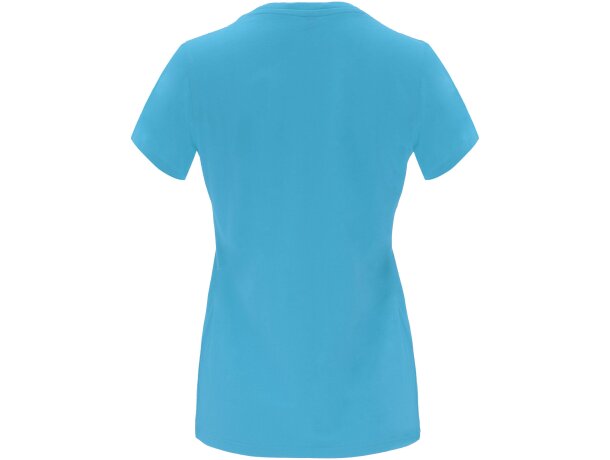 Camiseta manga corta mujer Capri Roly 100% algodón 170 g/m² Azul turquesa detalle 30