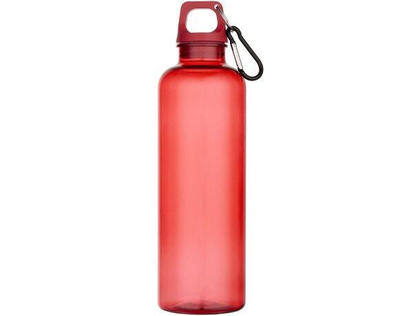 Botella Oregon 750ml PET reciclado certificado RCS con mosquetón Rojo detalle 5
