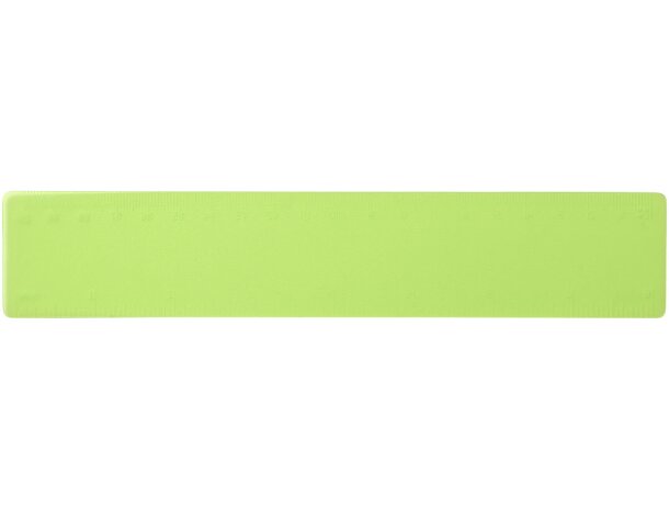 Regla de plástico flexible Rothko 20 cm doble escala Verde escarchado detalle 6