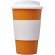 Vaso térmico 350ml con agarradera Americano Naranja/blanco detalle 82