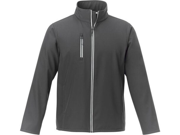 Chaqueta softshell Orion para hombre en poliéster elástico Gris tormenta detalle 26