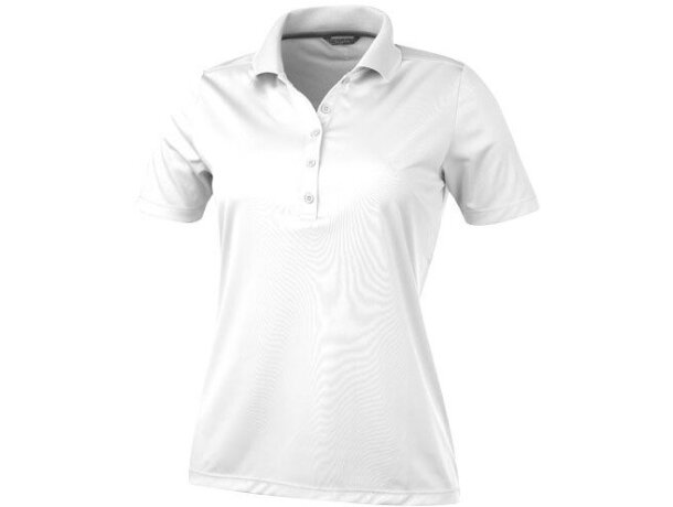 Polo de manga corta de mujer dade de Elevate 155 gr personalizado blanco Polo de manga corta de mujer dade de Elevate 155 gr personalizado blanco