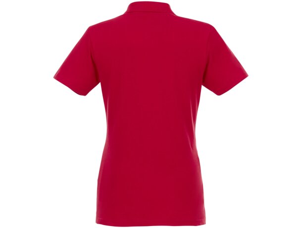 Polo de manga corta para mujer Helios Rojo detalle 19