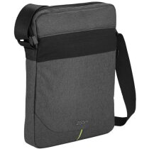 Bolsa bandolera para tablet acolchada personalizada gris Bolsa bandolera para tablet acolchada personalizada gris