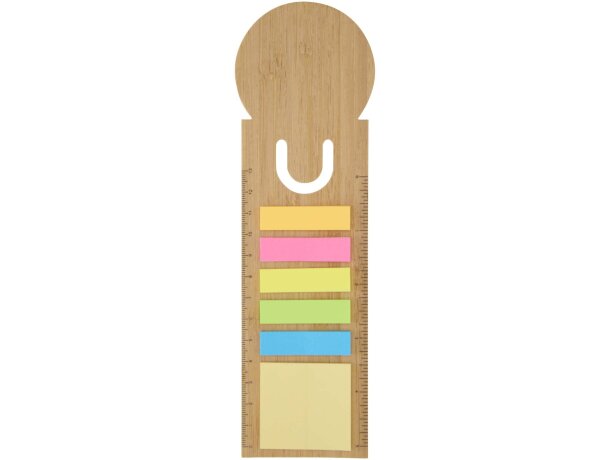 Libreta con notas adhesivas Frei en papel certificado FSC Natural detalle 2