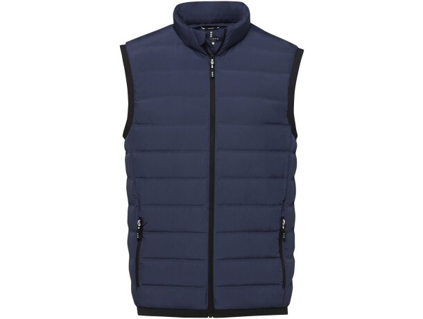 Chaleco aislamiento plumón reciclado hombre Caltha Azul marino detalle 2