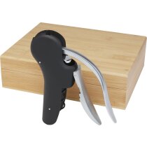 Sacacorchos Nebby bambú apertura rápida 3 segundos