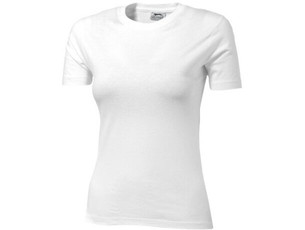 Camiseta de mujer 150 gr grabada blanca Camiseta de mujer 150 gr grabada blanca