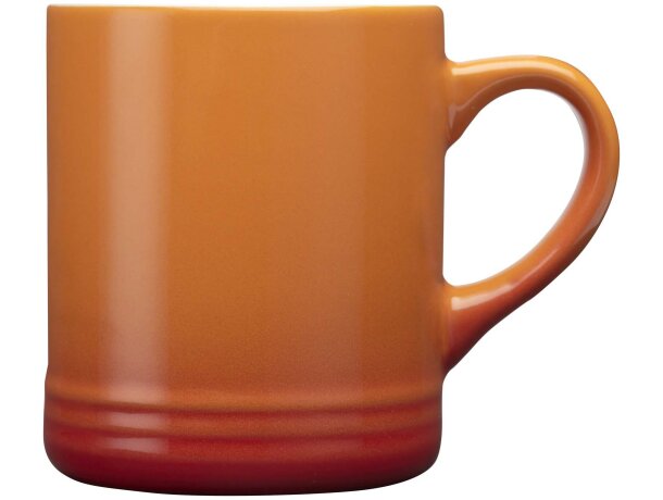 Taza cerámica Laguna 330ml con efecto degradado brillante Naranja detalle 8