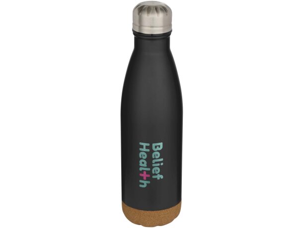 Botella térmica Cove 500ml acero inoxidable doble pared Negro intenso detalle 1