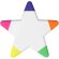 Marcador fluorescente estrella Solvig Blanco detalle 3