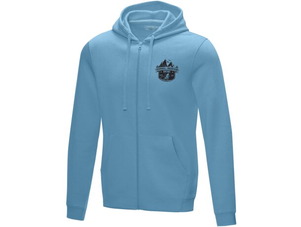 Sudadera con capucha y cremallera Ruby para hombre sostenible Azul nxt detalle 11