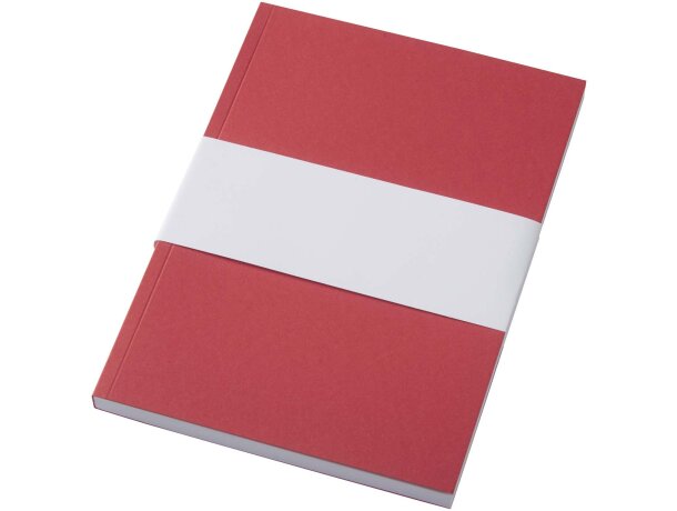 Libreta A5 Novella Austen papel reciclado certificado FSC Rojo detalle 10