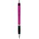 Bolígrafo de color liso con empuñadura de goma Turbo Magenta/negro intenso detalle 10