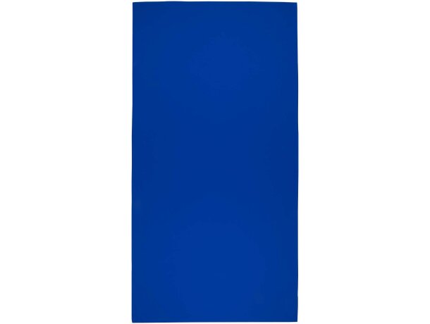 Toalla deportiva Lucas RPET 70x140 con bolsa reciclada Azul real detalle 18