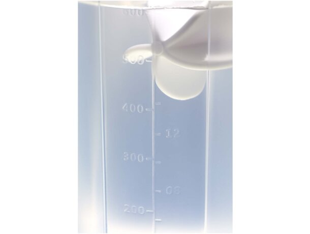 Bidón deportivo Forza 700ml con bola agitadora para batidos Transparente claro detalle 4