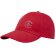 Gorra reciclada de 6 paneles GRS Trona Rojo detalle 2