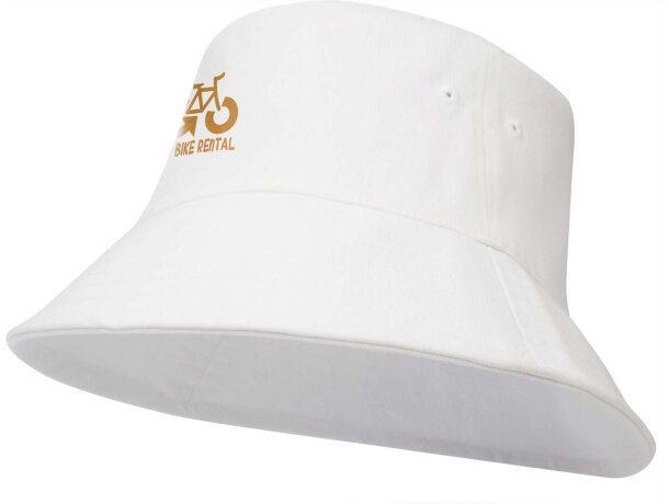 Sombrero reciclado Wicklow con certificación Aware Blanco detalle 4