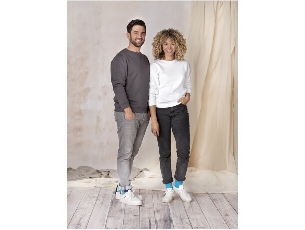 Jersey cuello redondo orgánico hombre Jasper Azul nxt detalle 12