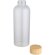 Botella Mirage 650ml vidrio borosilicato con tapa de bambú Transparente detalle 3