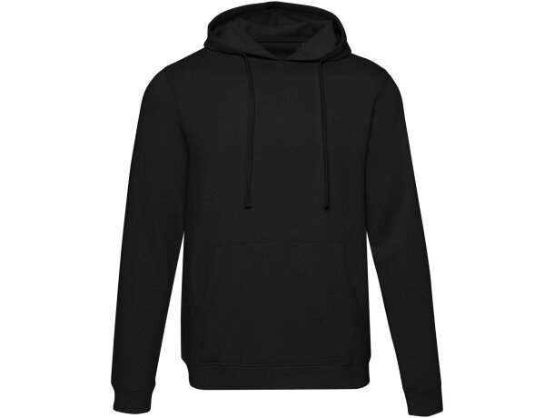 Sudadera con capucha unisex Spinel algodón orgánico certificado Negro intenso detalle 2